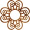 Ekena Millwork Cohen Architectural Grade PVC Pierced Ceiling Medallion, Antiqued Copper, 40"OD x 13 5/8"ID x 1"P CMPP40COACO - alternate 1